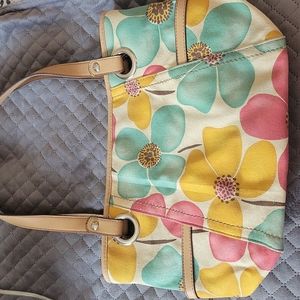 New Canvas flower purse by Relic